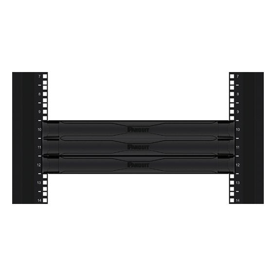 Panduit - Frontplatte für Baugruppe mit Rastermaß 482,6 mm (19 Zoll) Blindplat. 482,6mm(19Z)2HE TLBP2R-V Ausschnitt rund − 5 Stück