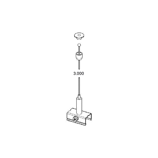 Brumberg Leuchten - Mechanisches Zubehör/Ersatzteile für Leuchten Seilabhängung 3m 87136000 mit Schnellspanner