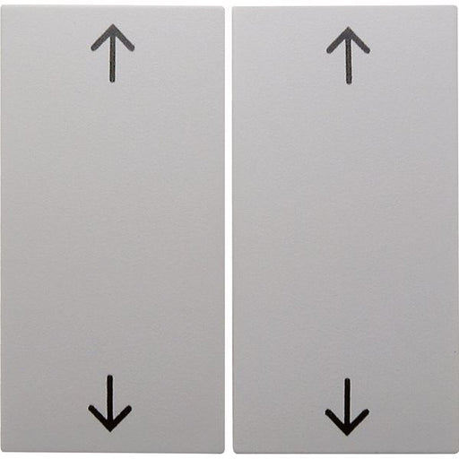 Berker - Abdeckung/Bedienelement für Installationsschalterprogramme Wippe pws/gl 16448989 Symbol Pfeil