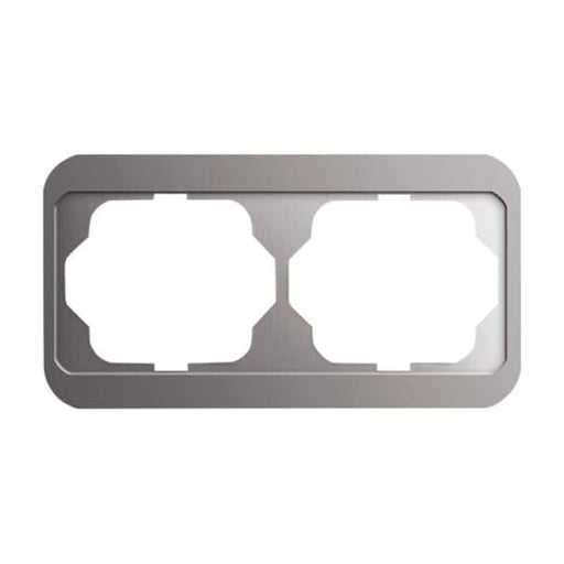 Busch-Jaeger - Abdeckrahmen Rahmen 2-fach 1722-20 platin, waager.alpha − 1 Stück by Busch-Jaeger
