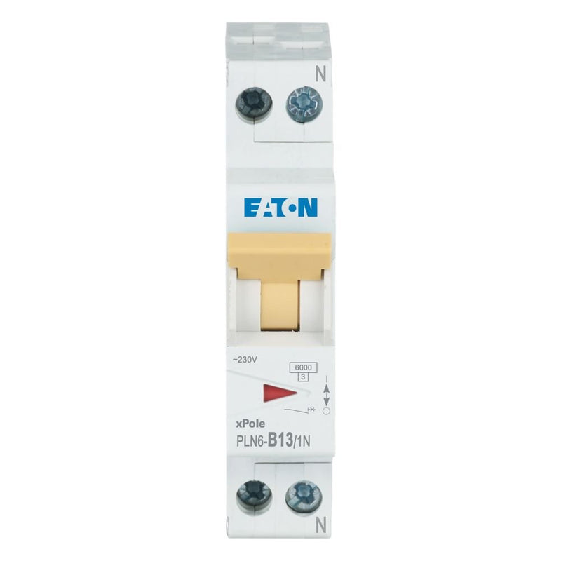 Eaton - Leitungsschutzschalter Leitungsschutzschalter PLN6-B13/1N-DE 13A, 1p+N,Steckkl. B