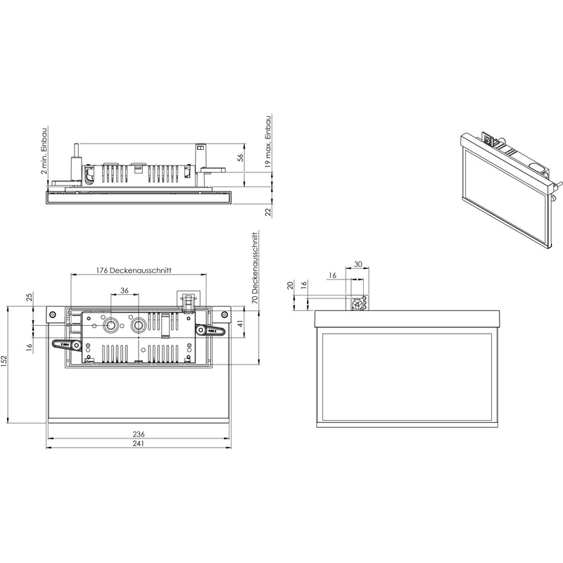 RP-Technik - Sicherheitsleuchte Rettungszeichenleuchte AMR009ML ZB, ML, Piktoset