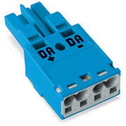 WAGO - Steckverbinder für steckbare Gebäudeinstallation Buchse 2-polig 770-1102 Kod. I,blau − 100 Stück