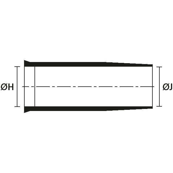 HellermannTyton - Aufteilkappe Warmschrumpfformteilsteck. 157-42-G-WM250-POXBK