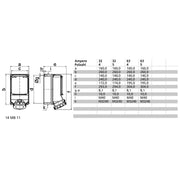 Bals Elektrotech - CEE-Steckdose abschaltbar, abgesichert (IEC 60309) Wandsteckdose abgesichert 1598 32A 4p 400V 6h IP67