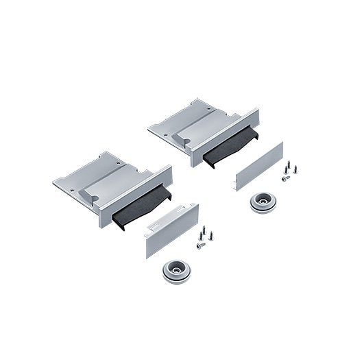 Zumtobel - Mechanisches Zubehör/Ersatzteile für Leuchten Endkappenset SLN2MRTECSETIP54SR silber
