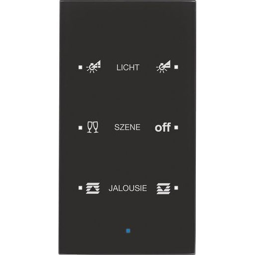 Berker - Bussystem-Tastsensor Glas-Sensor 3fach 75143935 schwarz