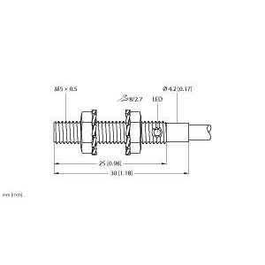 Turck - Induktiver Näherungsschalter Sensor BI1-EG05-RP6X induktiv