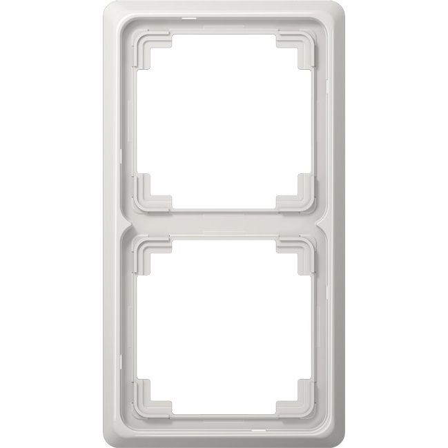 Jung - Abdeckrahmen Rahmen 2-fach lgr CDP 582 LG waage/senkrecht