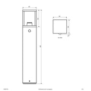 EVN Lichttechnik - Wegeleuchte Pollerleuchte WG652715S IP54