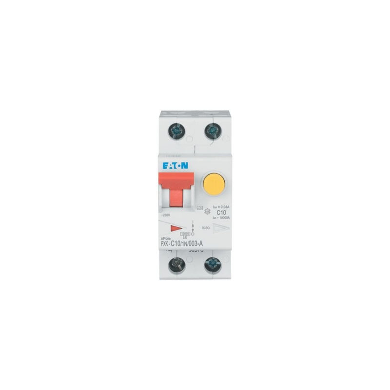 Eaton - Kombination FI-Schalter/Leitungsschutzschalter FI/LS-Kombischalter PXK-C10/1N/003-A C 10A 1p+N, 30mA