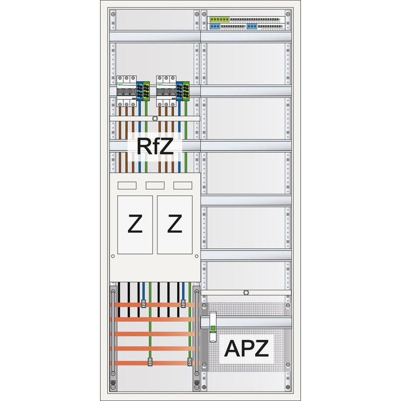 ABN - Zähler-Komplettschrank Zählerschrank S27EA820 eHZ 2Z 1V 1APZ