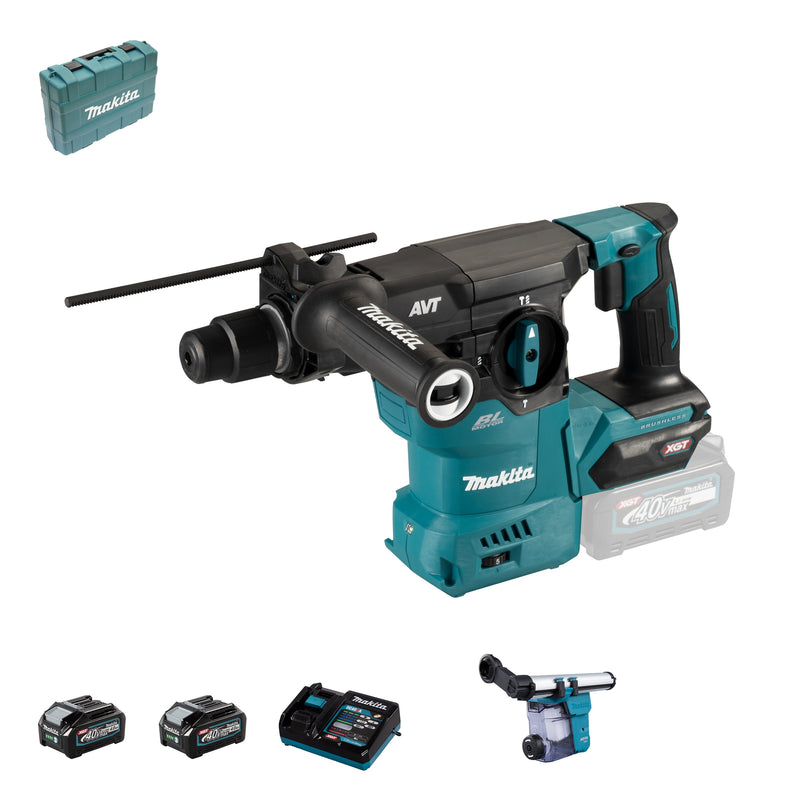 Makita - Bohrhammer (Akku) Akku-Kombihammer HR008GM202 SDS-PLUS 40V max