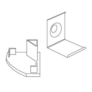 Nobile - Zubehör/Ersatzteile für Lichtschlauch/-band Ersatzkit f. Alu Eckprofil 5011146809 grau − 1 Stück