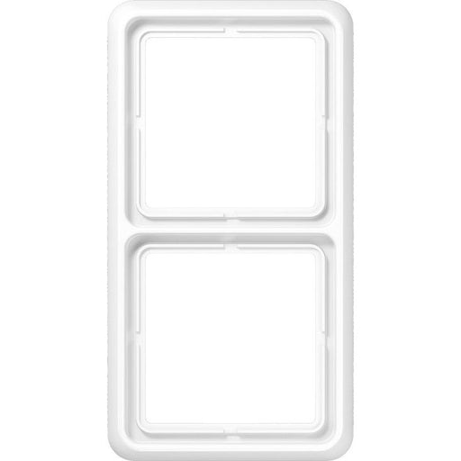 Jung - Abdeckrahmen Rahmen 2-fach aws CD 582 WW waage/senkrecht