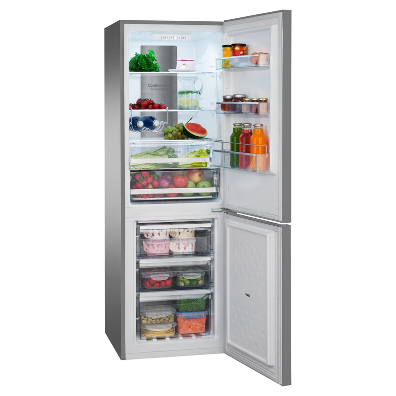 Amica - Kühl-/Gefrierkombination Kühl/Gefrierkombi KGCN 387 148 E 170cm,Edelstahloptik