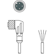 Leuze - Konfektioniertes Sensor-Aktor-Kabel Anschlussleitung KD U-M12-4W-V1-200