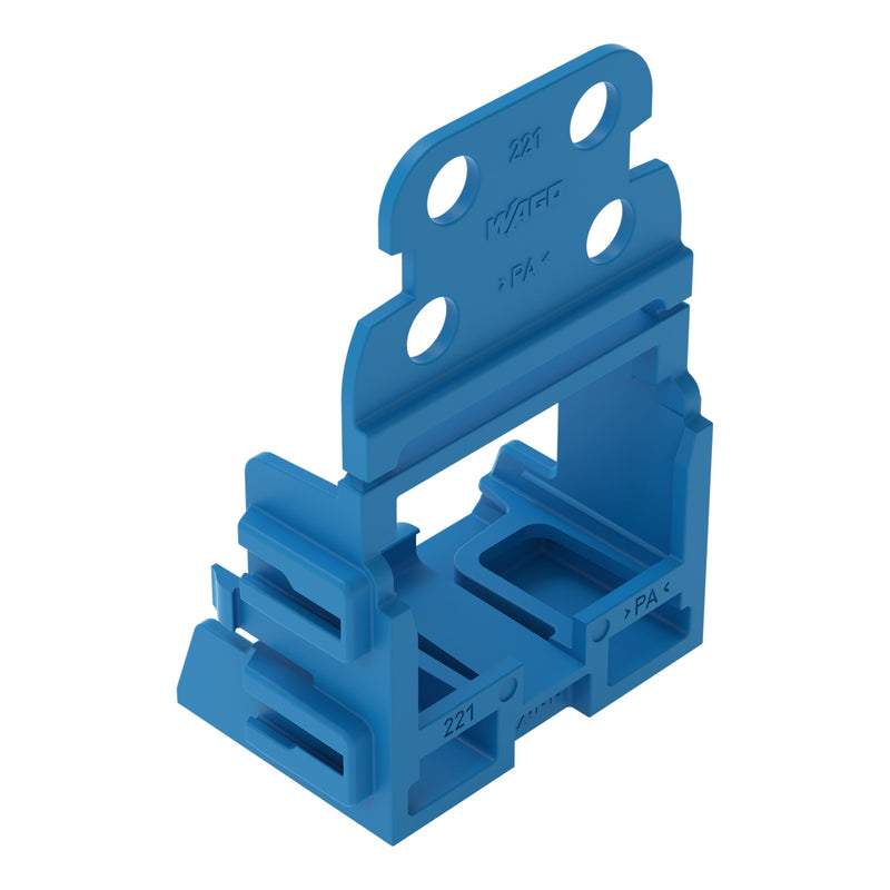 WAGO - Zubehör/Ersatzteile für Klemmen Befestigungsadapter 221-529/000-006 4qmm, blau − 10 Stück