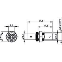 Telegärtner - LWL-Kupplung T-ST Kupplung MM+SM 100007074 Einlochmontage