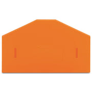 WAGO - Abschluss- und Zwischenplatte für Reihenklemme Trennwand 280-318 orange − 100 Stück