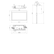 RP-Technik - Sicherheitsleuchte LED-Rettungszeichenleuchte AMCP009-AZ ZB, anthrazit
