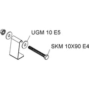 Niedax - Montagematerial für Kabeltragsystem Hängestiel-Distanzprofil HDS 50.50 C1KG