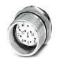 Phoenix Contact - Rundsteckverbinder, feldkonfektionierbar (Industriesteckverbinder) Gerätesteckverbinder CA-17S1N126Z00 Vorderwand
