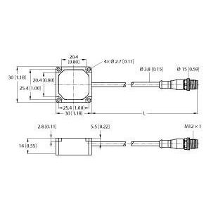 Turck - Temperaturüberwachungsgerät Vibrations- u. TempSensor QM30VT2-SS-9M
