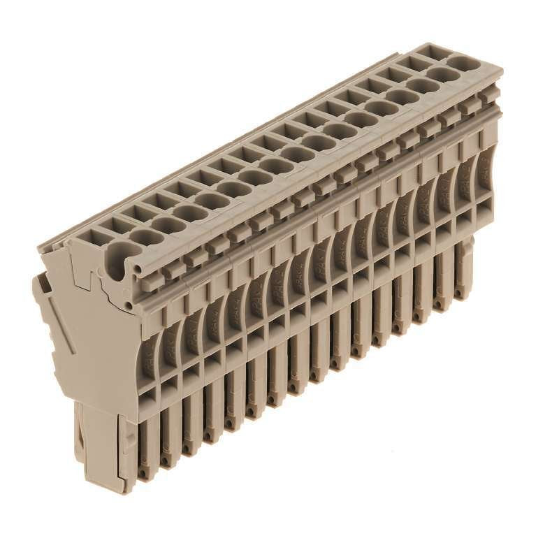 Weidmüller - Zubehör/Ersatzteile für Klemmen Stecker ZP 2.5/1AN/QV/17 Steckanschl.,2.5mm² − 10 Stück