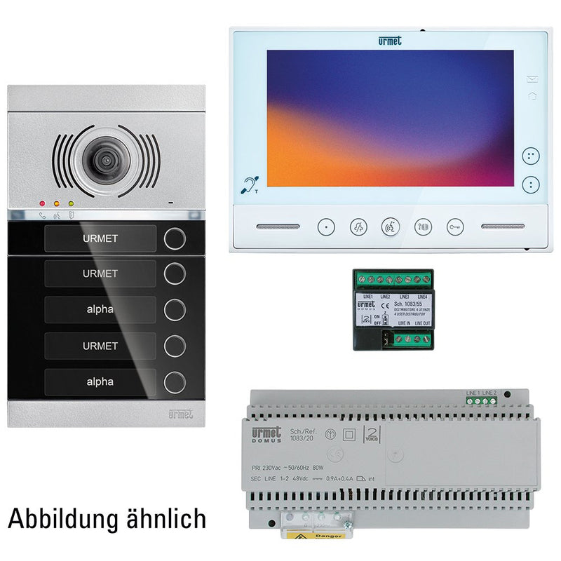 Grothe - Türsprech-Set Video Pre Pack 9WE V-2V-VMO-ASA1-09WE 9x Frei.Monit.VMODO