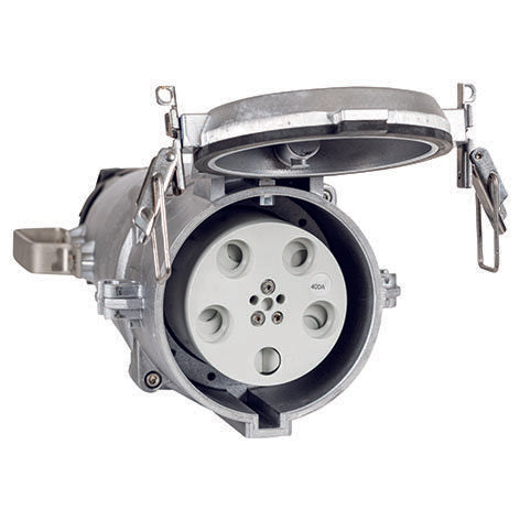 Mennekes - Hochstrom-Rundsteckvorrichtung Kupplung 75101 250A,5p,6h,400V,IP67 − 1 Stück by Mennekes
