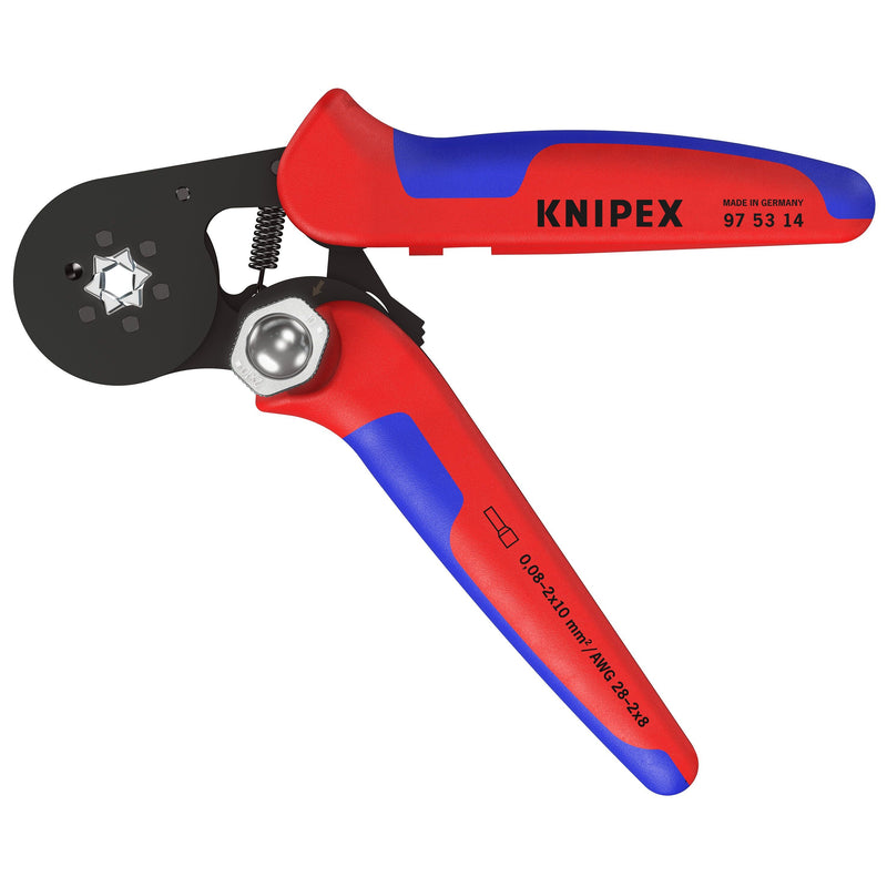 Knipex - Presswerkzeug Kabelschuhe/Verbinder, Aderendhülsen, Schirmanschluss Crimpzange 97 53 14 SB f.Aderendh. 180mm