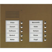 TCS Tür Control - Türstation für Türkommunikation Audio Außenstation PUK 10 PUK10/2-EB Tasten 2-spaltig UP