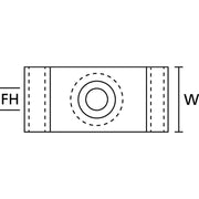 HellermannTyton - Befestigungsschelle für Kabel/Rohre Befestigungsschelle C3-N66-BK-C1 L=35mm B=15,9mm − 100 Stück