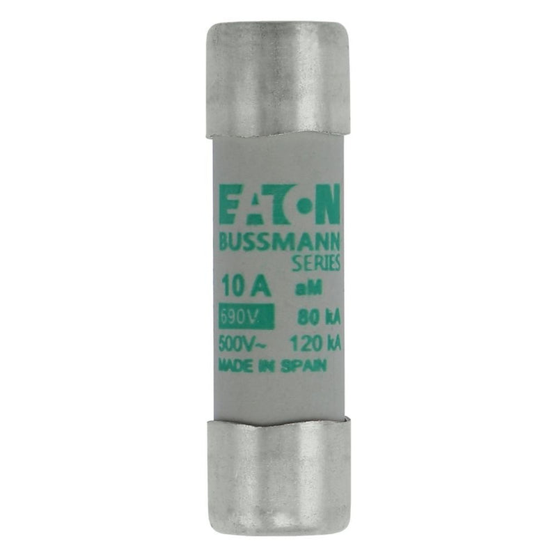 Eaton - Zylindrische Sicherung Sicherungseinsatz Nieders. SICHERUNG #C14M10 10A AC 690V 80kA − 10 Stück