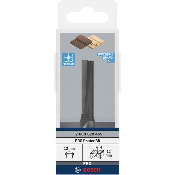 Bosch - Fräser PRO Nutfräser, 2608628465 zweischneidig 12 x L