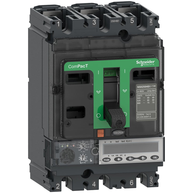 Schneider Electric - Leistungsschalter für Trafo-, Generator- und Anlagenschutz Kompaktleistungsschalter C10R36E100 ComPacT NSX100R mit