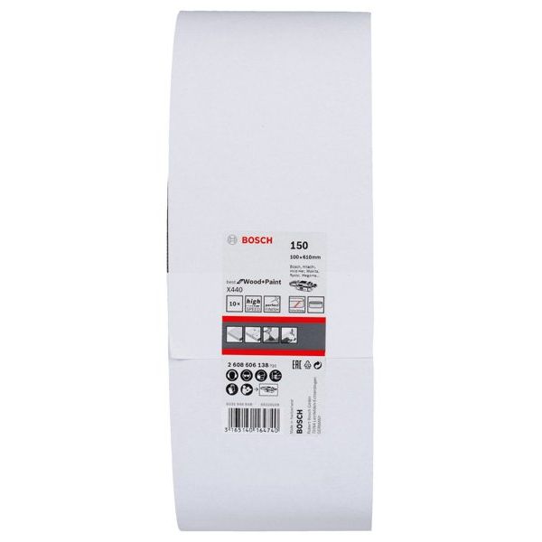 Bosch - Schleifpapier/Schleifvlies PRO X440 Schleifband, 100 2608606138 x 610 mm 150 10-tlg