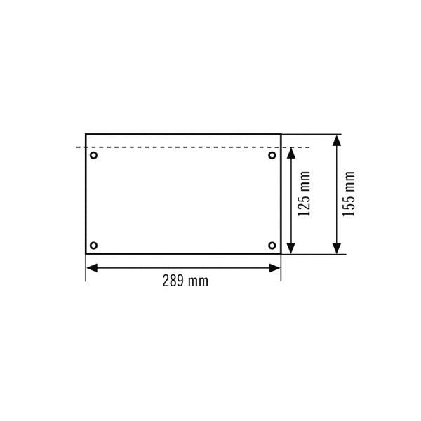 ESYLUX - Piktogramm für Not-/Hinweisleuchte Piktogrammscheibe 2-seitig SLX24DIS #EN10032578 PUR/PUL