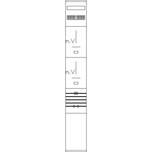 ABN - Zählerfeld Komplett-Zählerplatz Z112H805N 3Pkt.BH12 DE