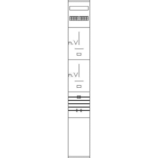 ABN - Zählerfeld Komplett-Zählerplatz Z112H805N 3Pkt.BH12 DE