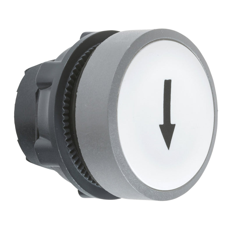 Schneider Electric - Frontelement für Drucktaster Drucktaster, Front ZB5AA334C0 weiss, 22mm, in grau