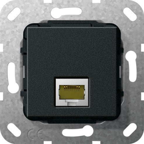 Gira - Einsatz/Abdeckung für Kommunikationstechnik Modular Jack RJ45 Cat6A 569510 swma Gender Changer
