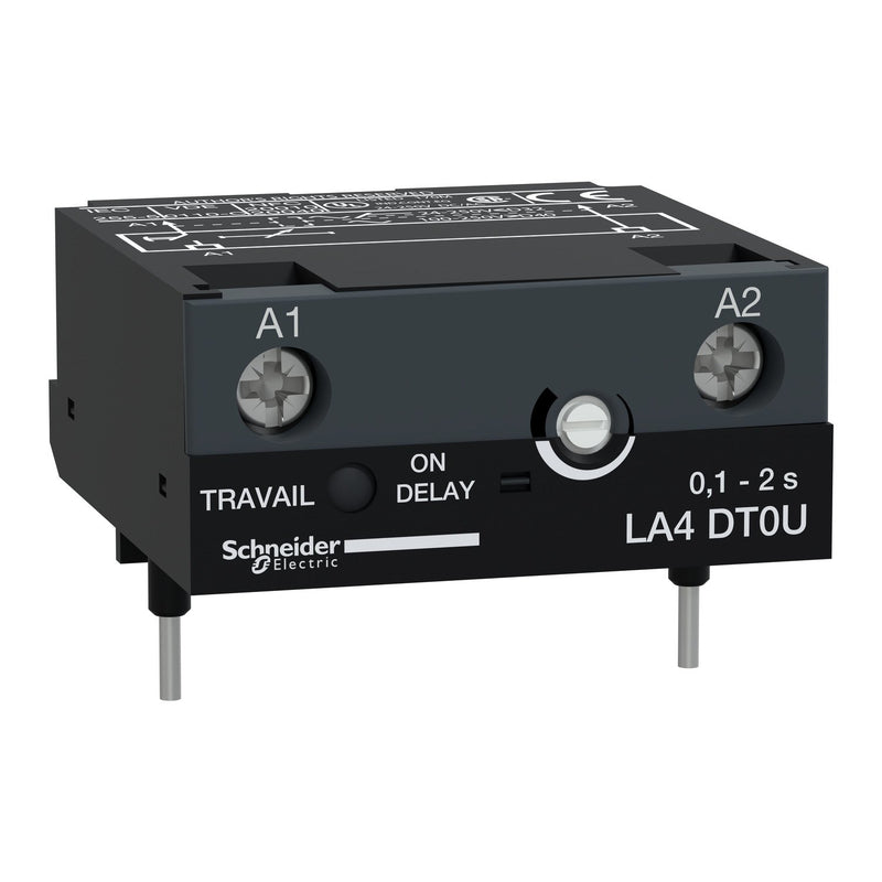 Schneider Electric - Zeitblock Zeitmodul A LA4DT0U 0,1-2S 24-250VACDC