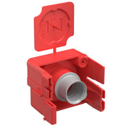 Kaiser - Dose, Gehäuse für Montage in der Wand/Decke End- und Übergangstülle 1261-82 für 20 mm Rohre − 100 Stück
