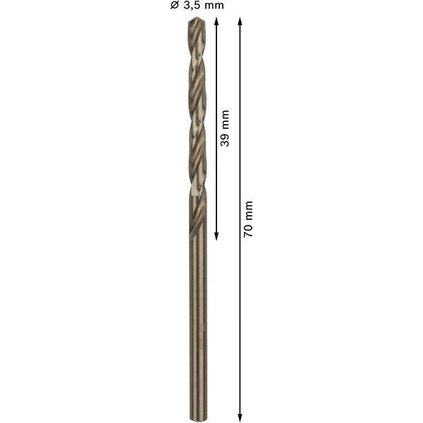 Bosch - Bohrer PRO Stainless Steel HSS-Co 2608585879 Spiralbohrer 3,5 x