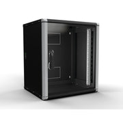 Enoc - Netzwerkgehäuse Wandschrank 12HE 3tlg. sw Wr2 12-65-S 19"600x500x668mm