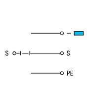 WAGO - Initiator/Aktor-Reihenklemme 3-Leiter-Aktorenklemme 280-576 m. PE-Anschluss − 50 Stück