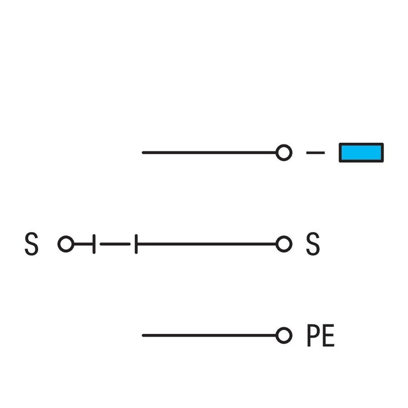 WAGO - Initiator/Aktor-Reihenklemme 3-Leiter-Aktorenklemme 280-576 m. PE-Anschluss − 50 Stück
