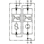 DEHN - Überspannungsableiter für Energietechnik/Stromversorgung Überspannungsableiter DG MP TT 2P 275 Typ 2+3
